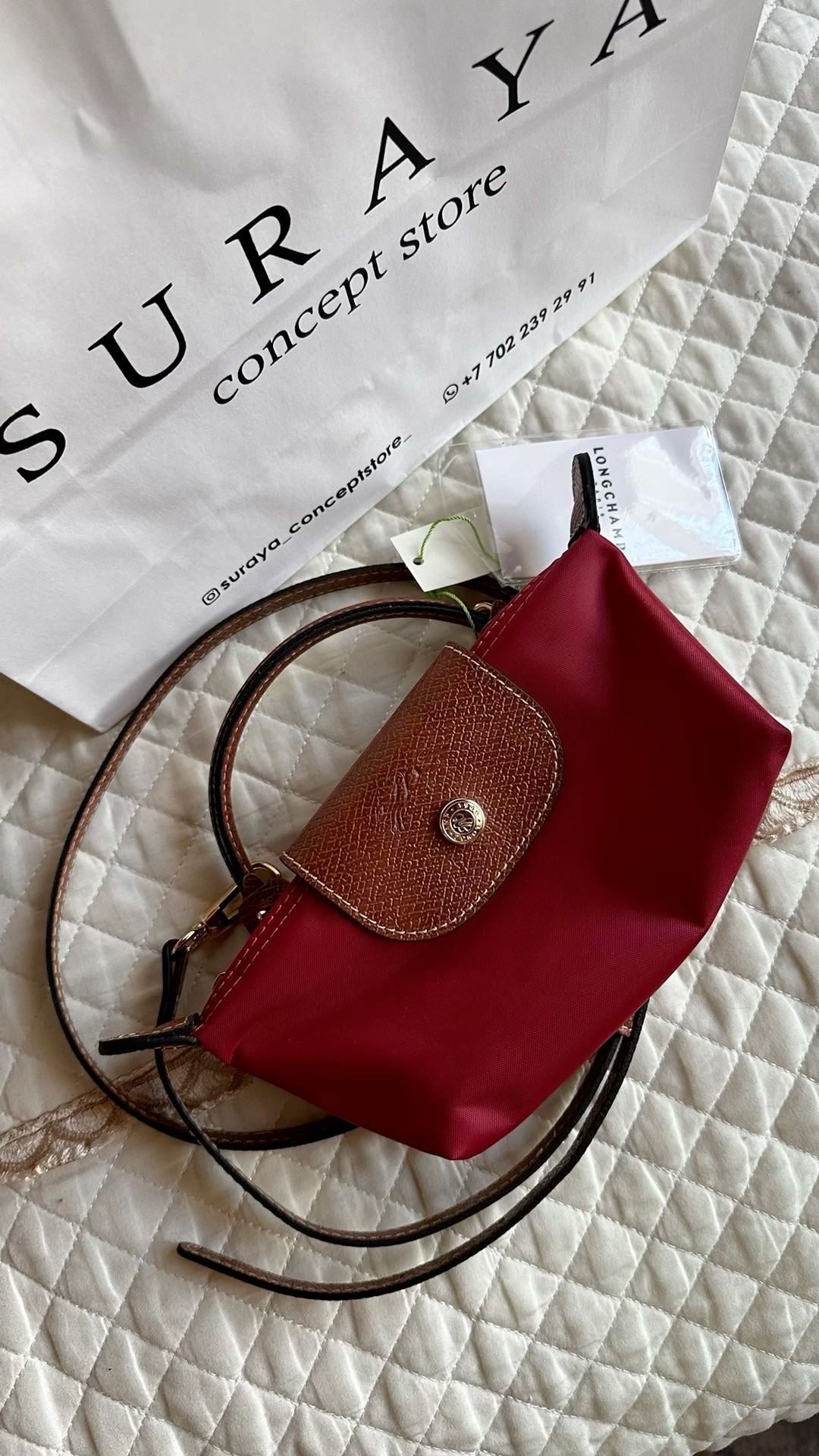 Long champ mini (red )