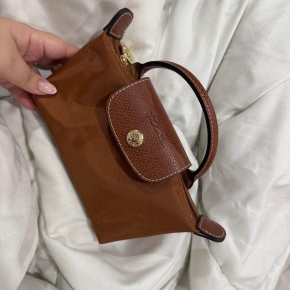 Long champ bag mini (cognac color )