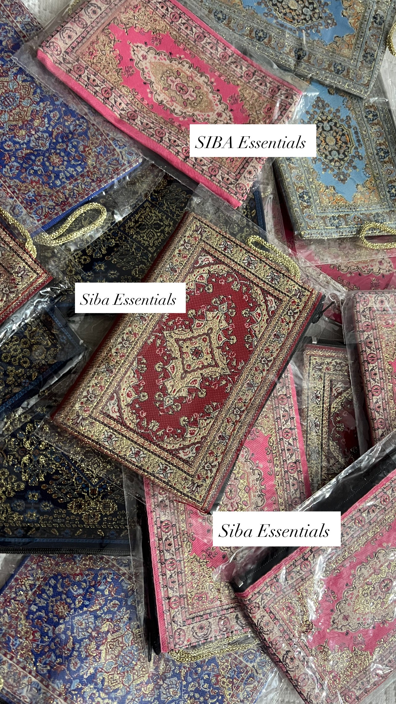 Persian mini pouch pink