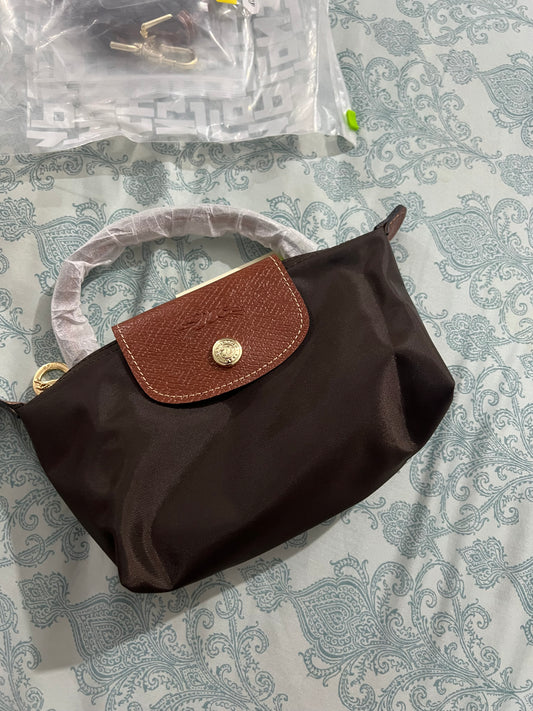 Dark brown long champ bag