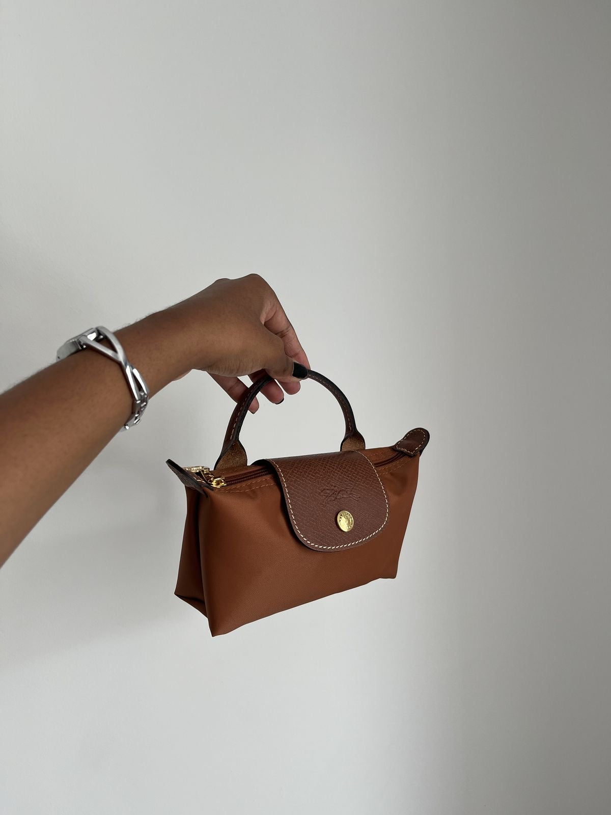 Long champ bag mini (cognac color )