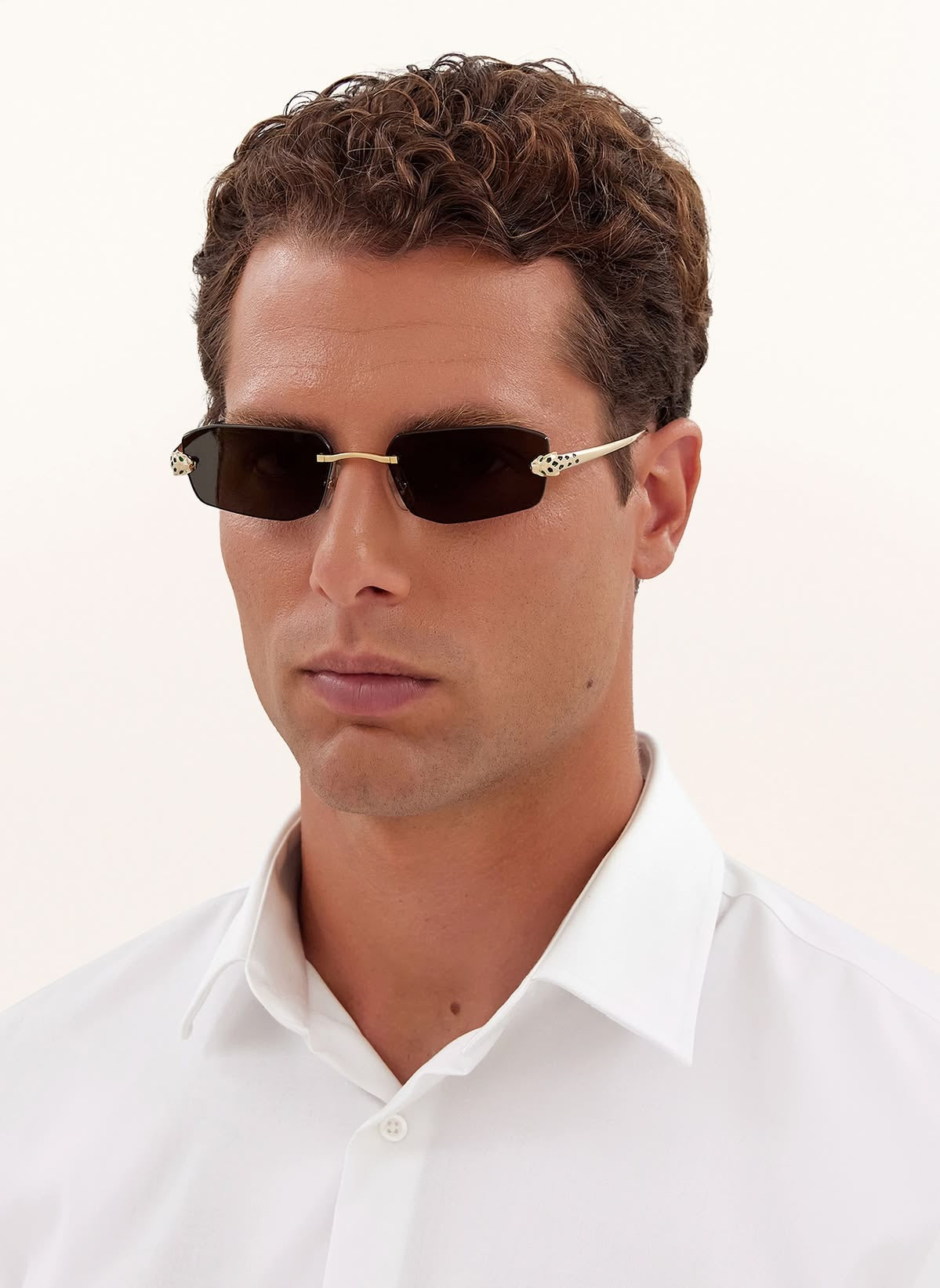 CARTIER UNISEX SUNGLASSES (brown )