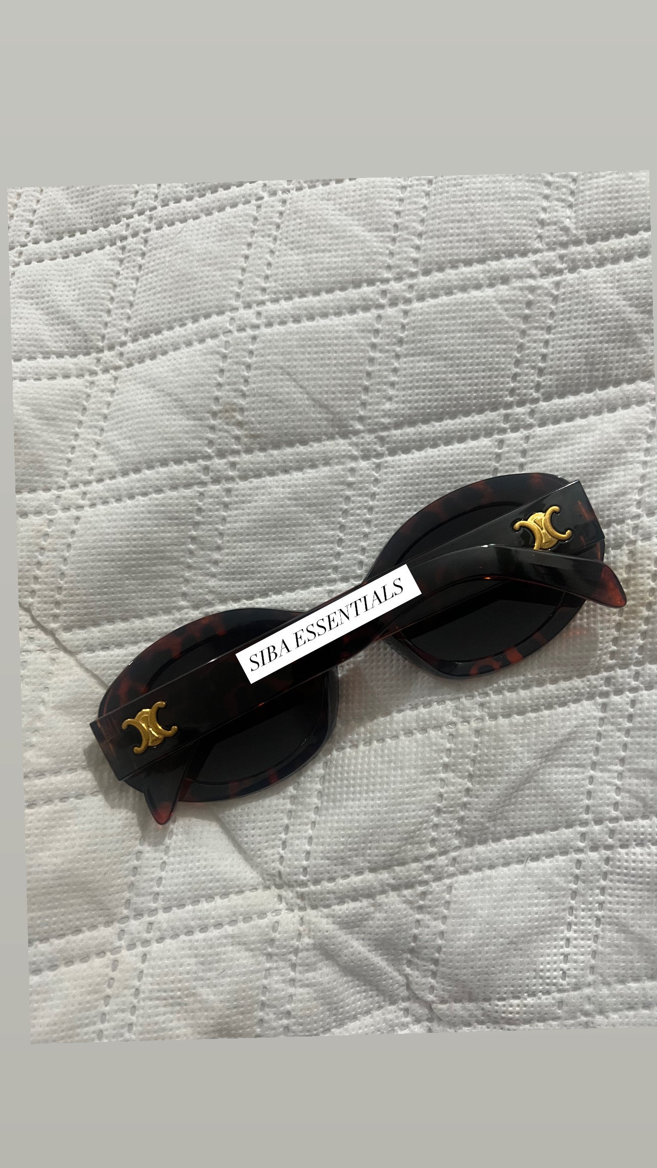 Celine round leopard sunglasses