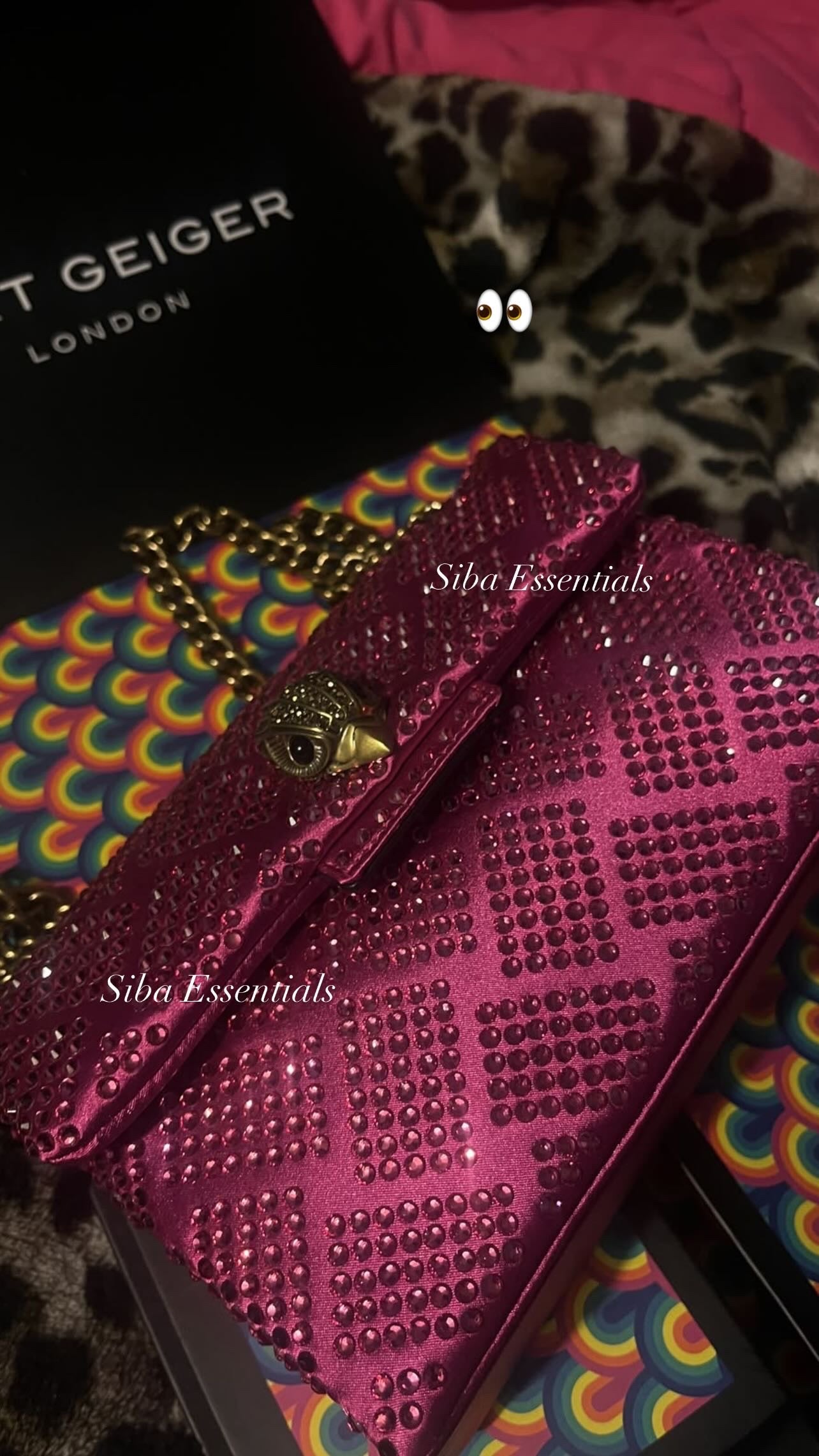 Kurt gieger Mini Kensington Embellished Fabric Convertible Crossbody Bag