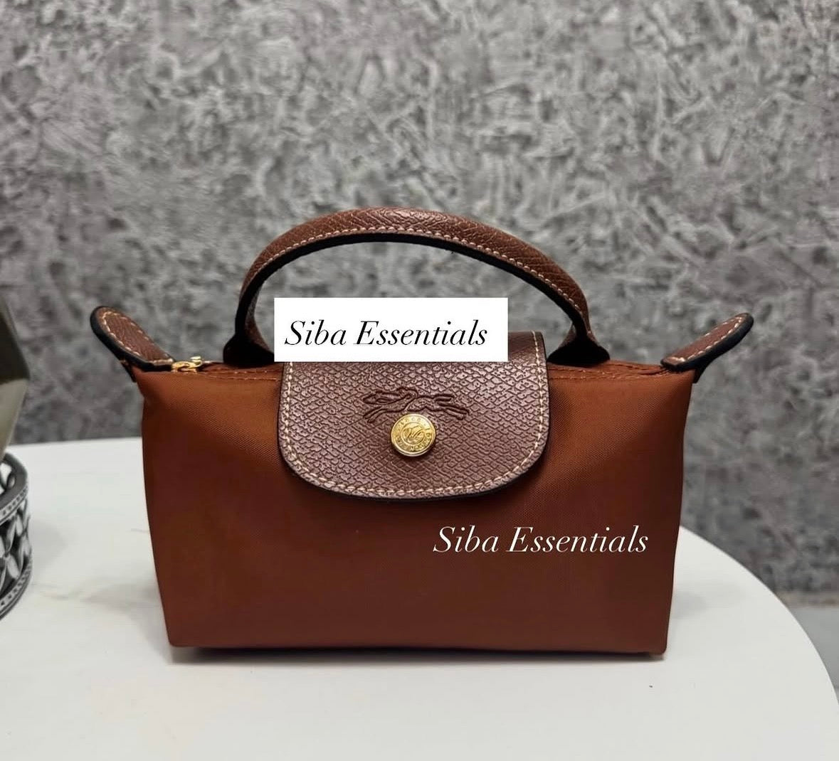 Long champ bag mini (cognac color )